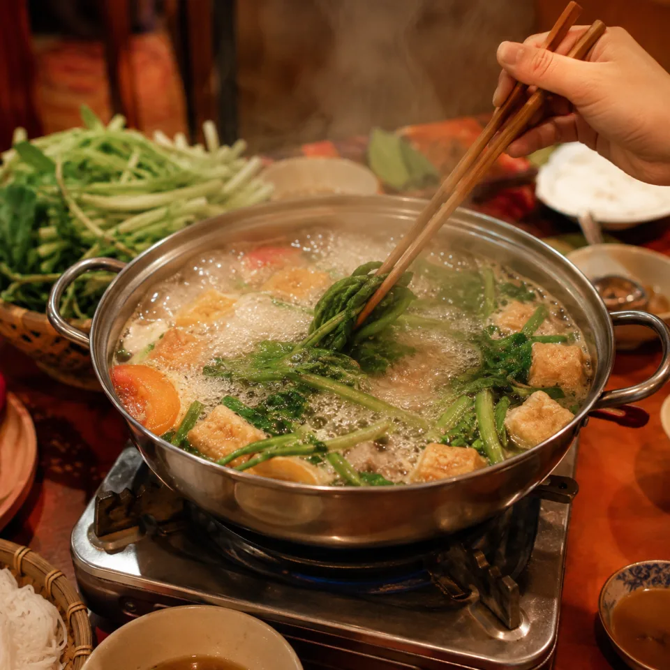 Khu bếp nấu